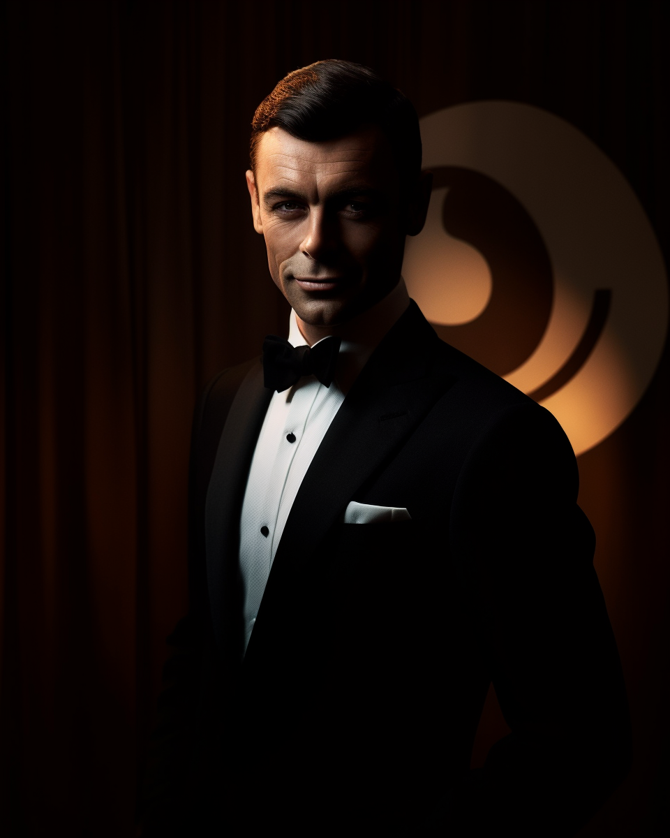 New Bond actor Jack McBride in tuxedo